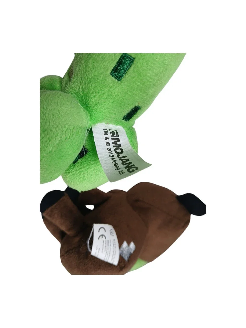 3 Minecraft lot Creeper Plush Stuffed Toy Green & Black Mojang 2013 & 2014 Cow